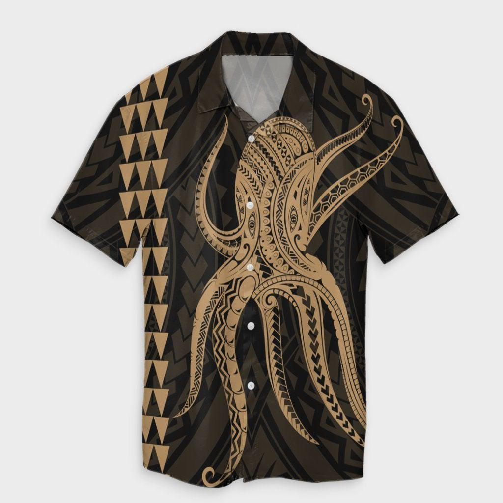 Hawaii Octopus KaKau Polynesian Hawaiian Shirt