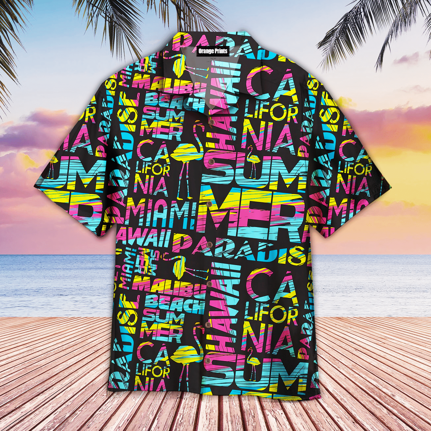 Hawaii Summer California Beach Hawaiian Shirt