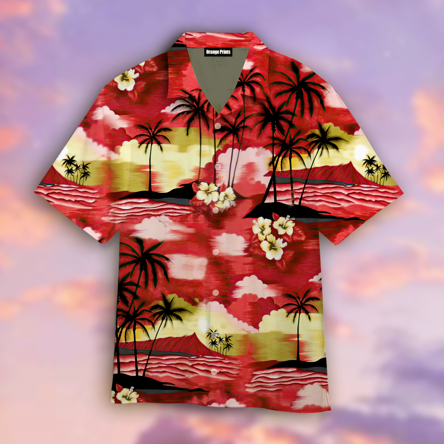Hawaiian Sunset Multicolor Nice Design Hawaiian Shirt