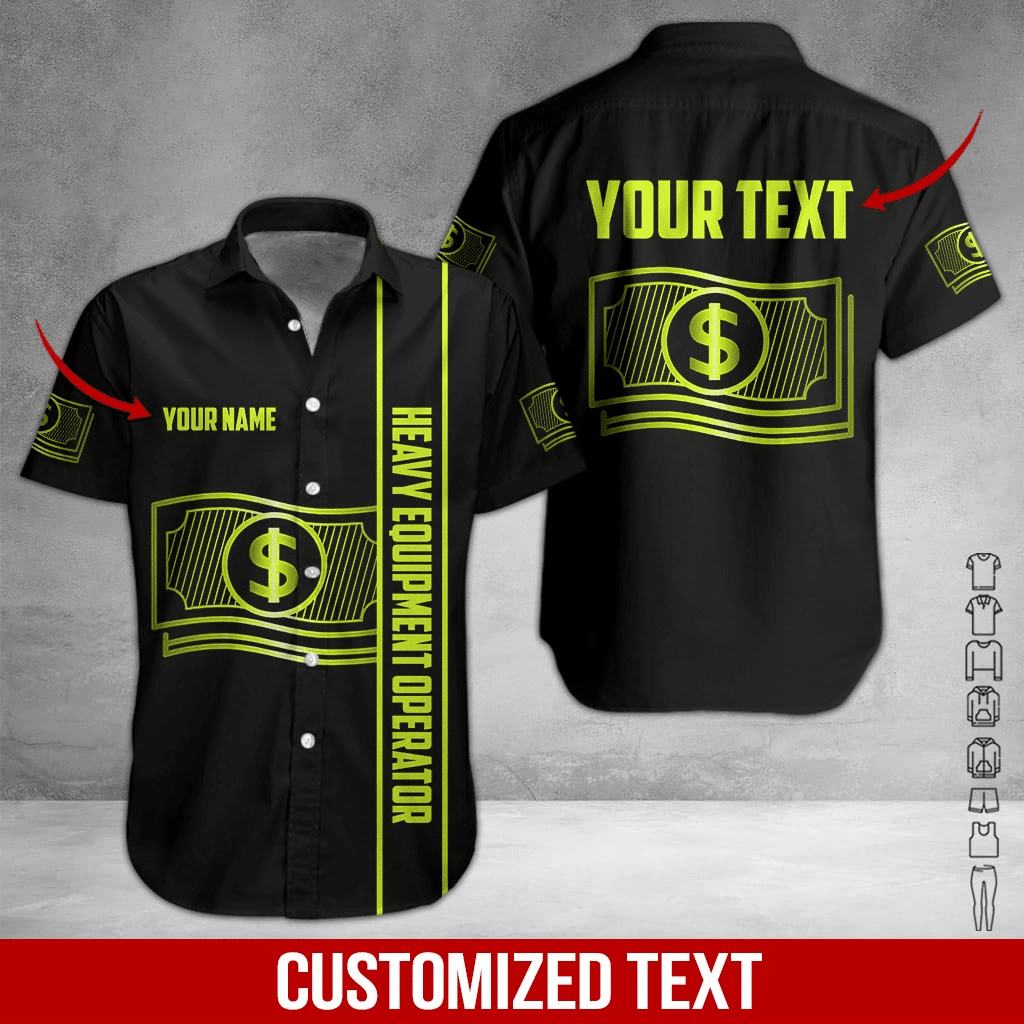Heavy Equipment Operator Style Personalized Hawaiian Shirt