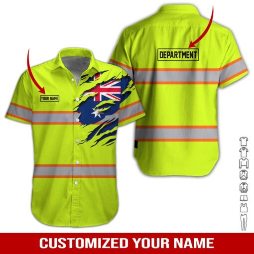 Heavy Equipment Personalized & Department Hawaiian Shirt