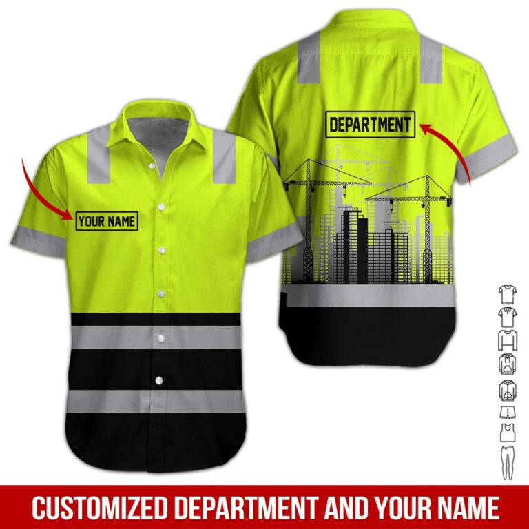 Heavy Equipment Personalized & Department Hawaiian Shirt