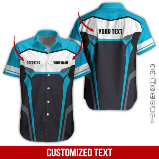 Heavy Equipment Personalized Hawaiian Shirt