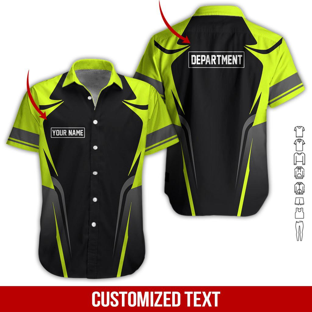 Heavy Equipment Personalized Hawaiian Shirt