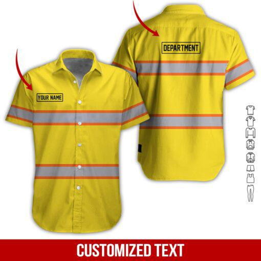 Heavy Equipment Personalized Hawaiian Shirt