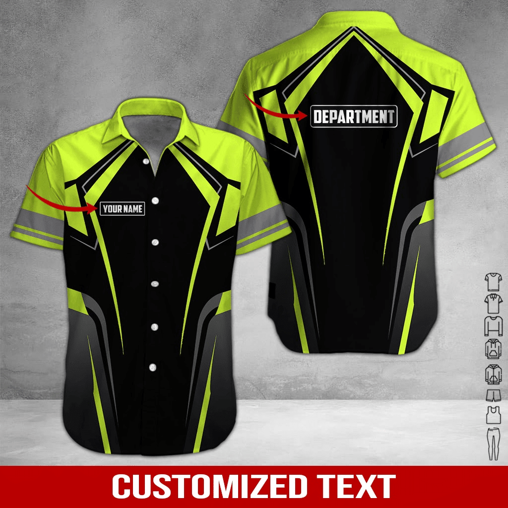 Heavy Equipment Personalized Hawaiian Shirt