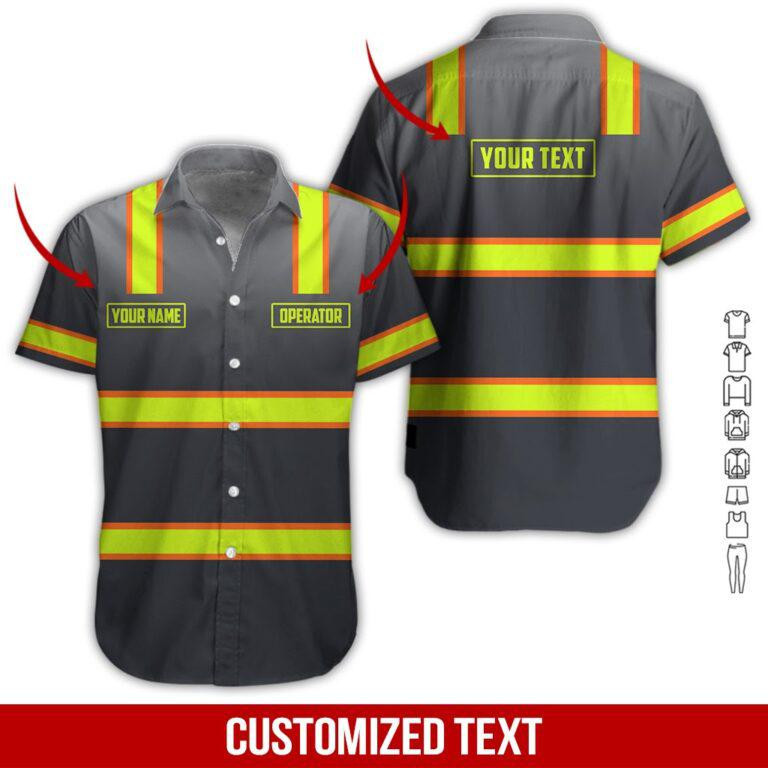 Heavy Equipment Personalized Hawaiian Shirt