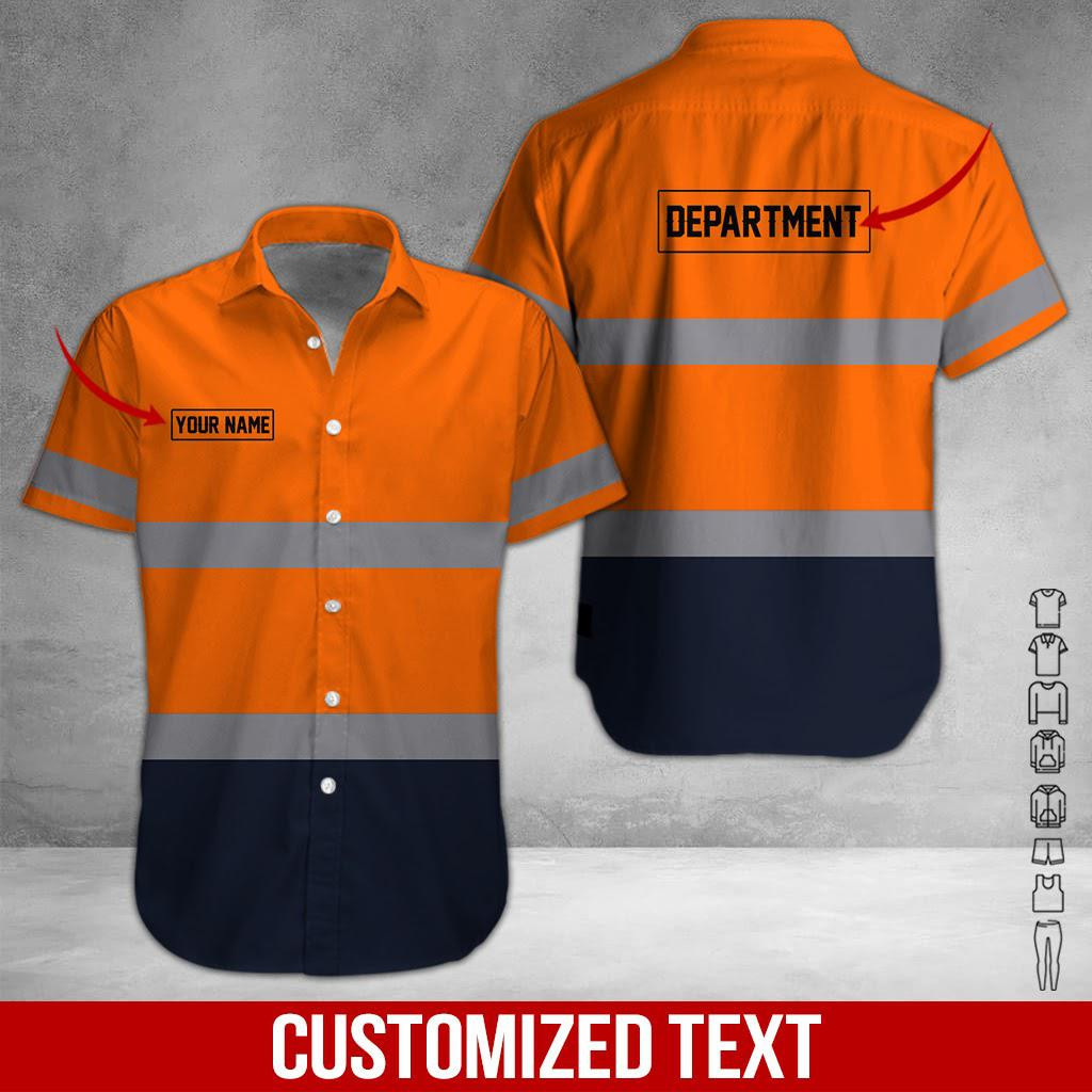 Heavy Equipment Personalized Hawaiian Shirt