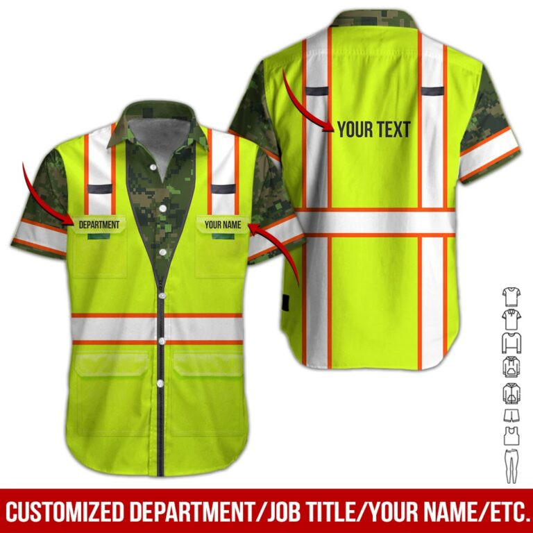 Heavy Equipment Personalized Hawaiian Shirt