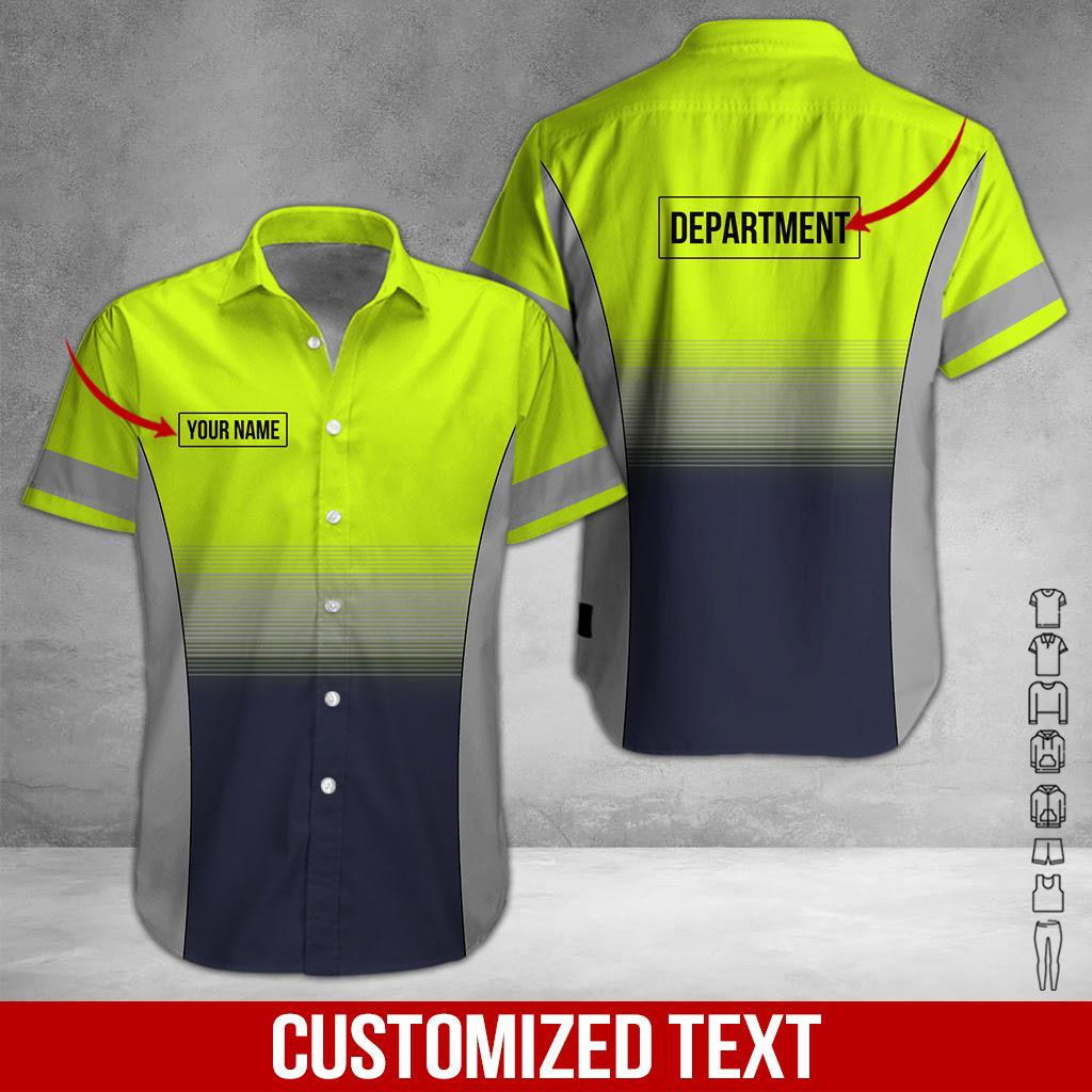 Heavy Equipment Personalized Hawaiian Shirt