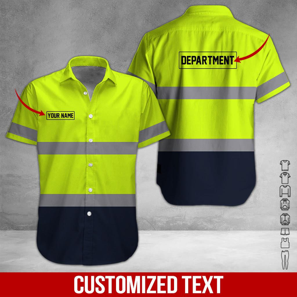 Heavy Equipment Personalized Hawaiian Shirt