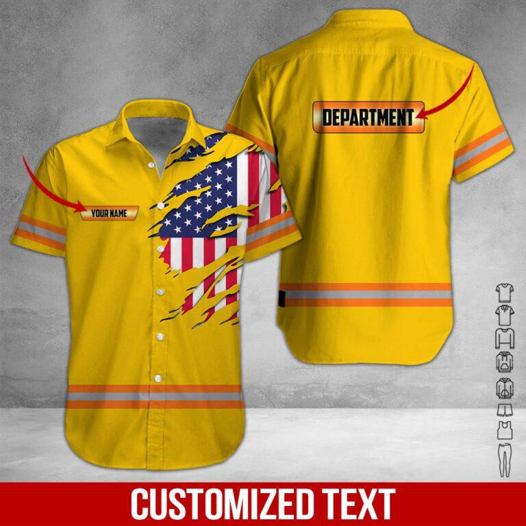Heavy Equipment Personalized Hawaiian Shirt