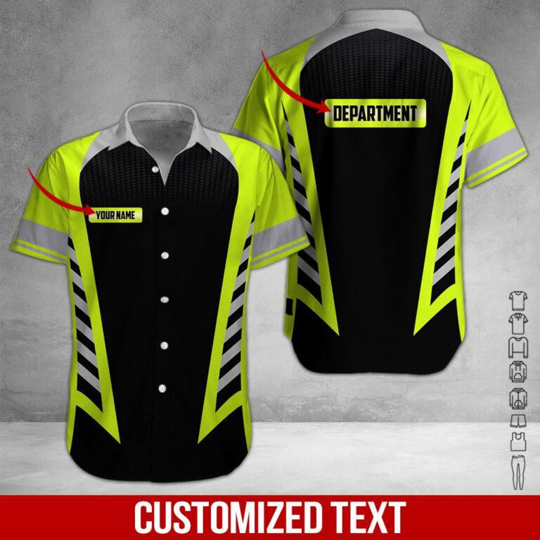 Heavy Equipment Personalized Hawaiian Shirt