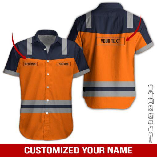 Heavy Equipment Personalized Hawaiian Shirt