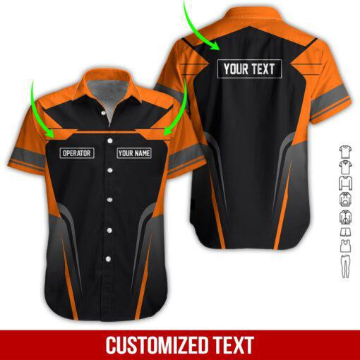 Heavy Equipment Personalized Hawaiian Shirt