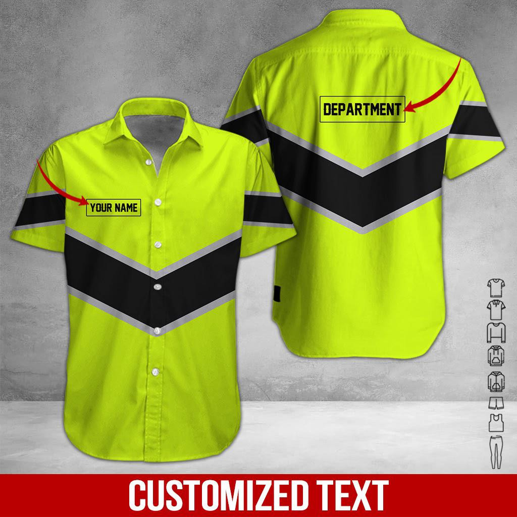 Heavy Equipment Personalized Hawaiian Shirt