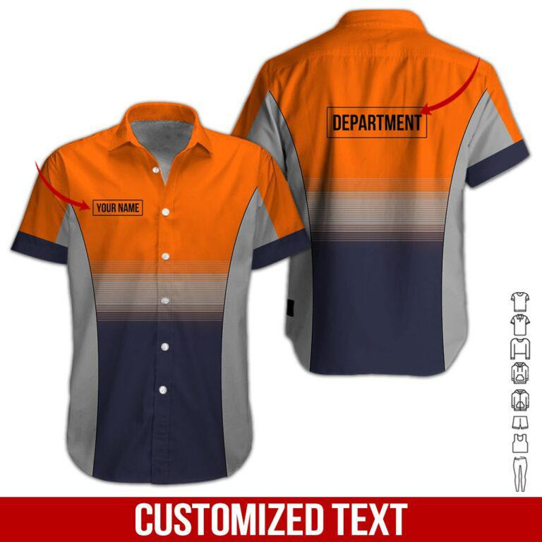 Heavy Equipment Personalized Hawaiian Shirt