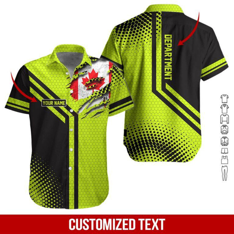 Heavy Equipment Personalized Hawaiian Shirt