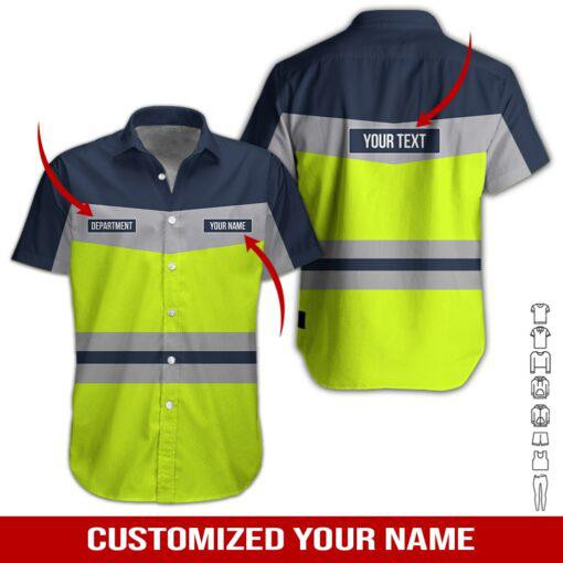 Heavy Equipment Personalized Hawaiian Shirt