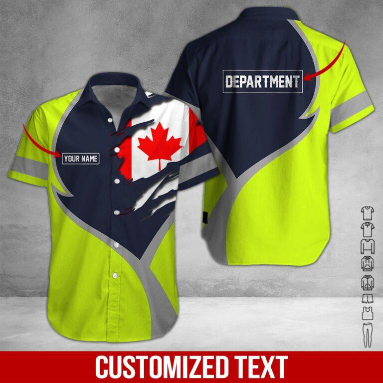 Heavy Equipment Personalized Hawaiian Shirt