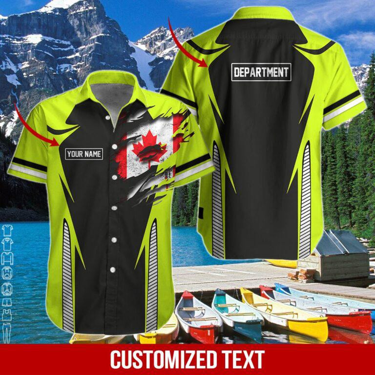 Heavy Equipment Personalized Hawaiian Shirt