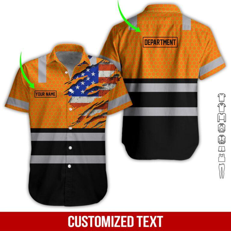 Heavy Equipment Personalized Hawaiian Shirt