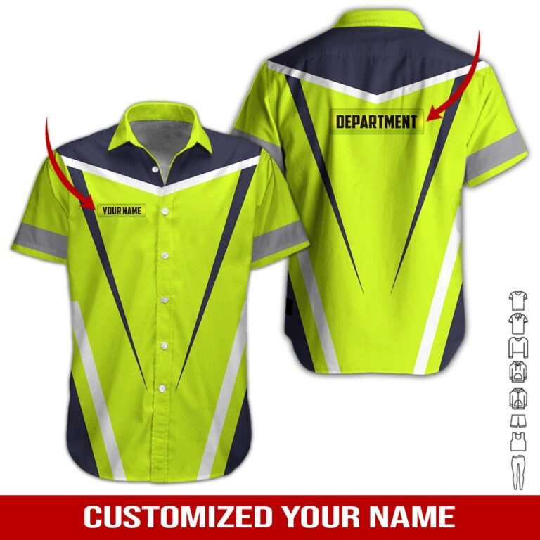 Heavy Equipment Personalized Hawaiian Shirt