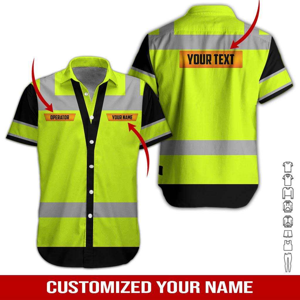 Heavy Equipment Personalized Hawaiian Shirt