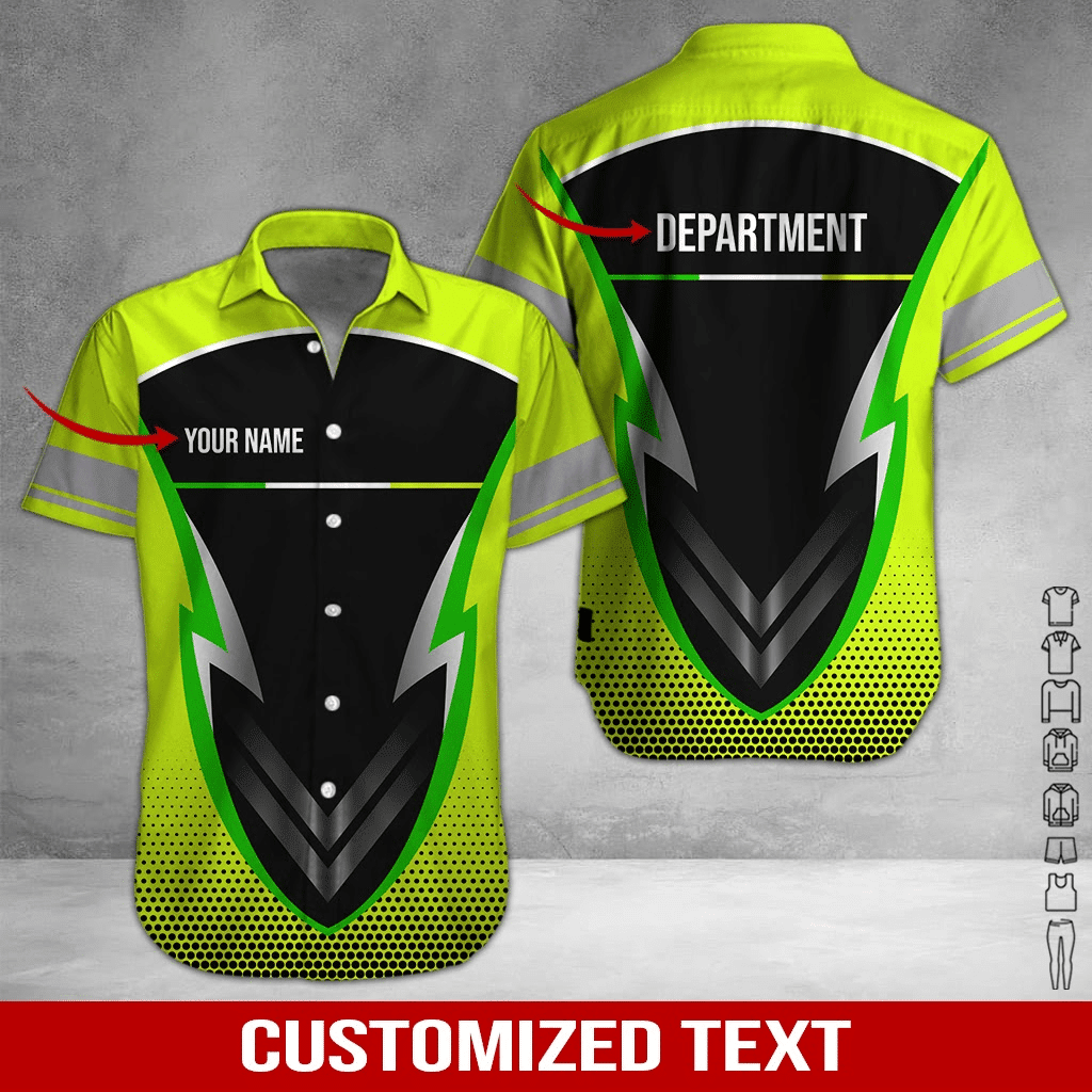 Heavy Equipment Personalized Hawaiian Shirt