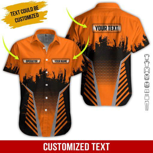 Heavy Equipment Personalized Hawaiian Shirt