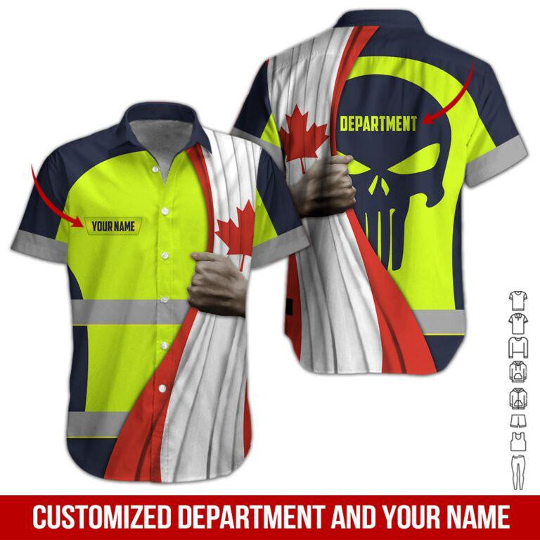 Heavy Equipment Personalized Hawaiian Shirt