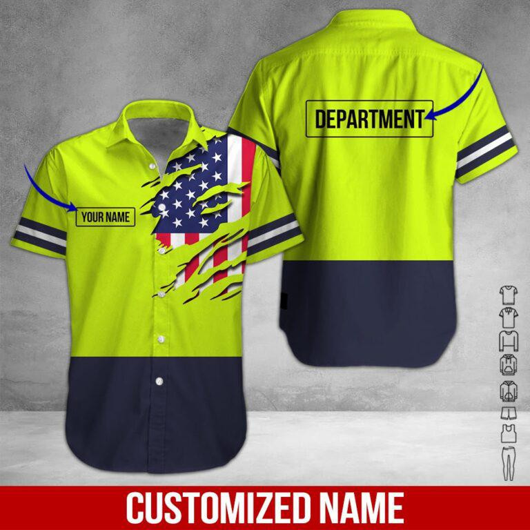 Heavy Equipment Personalized Hawaiian Shirt