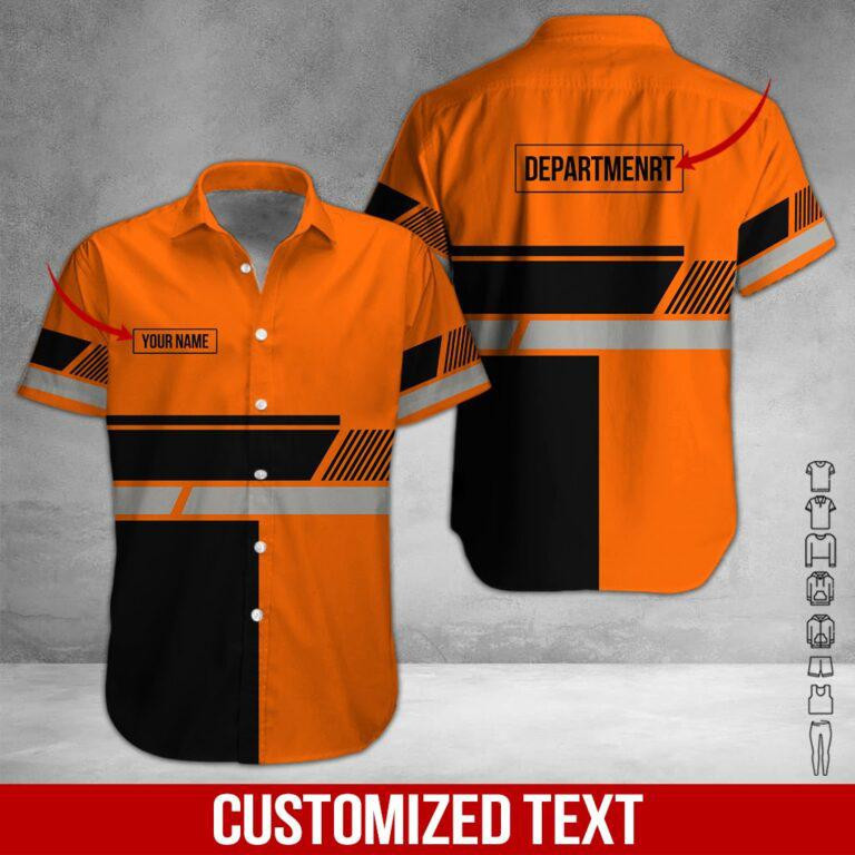 Heavy Equipment Personalized Hawaiian Shirt