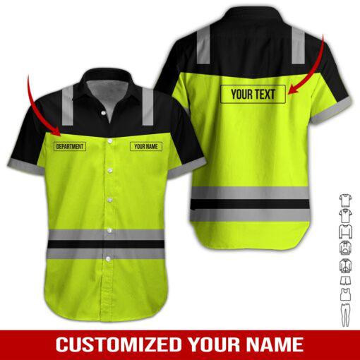 Heavy Equipment Personalized Hawaiian Shirt