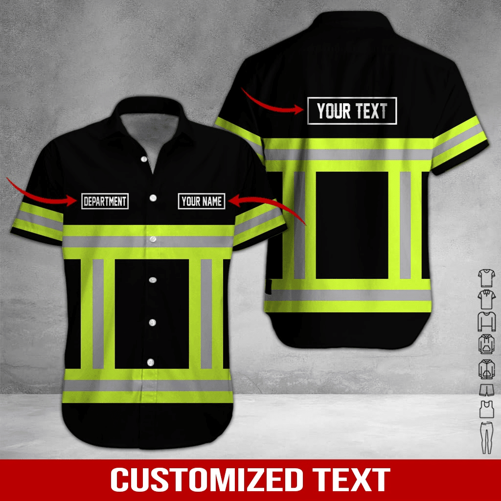 Heavy Equipment Personalized Hawaiian Shirt