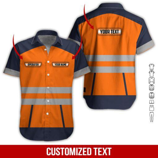 Heavy Equipment Personalized Hawaiian Shirt