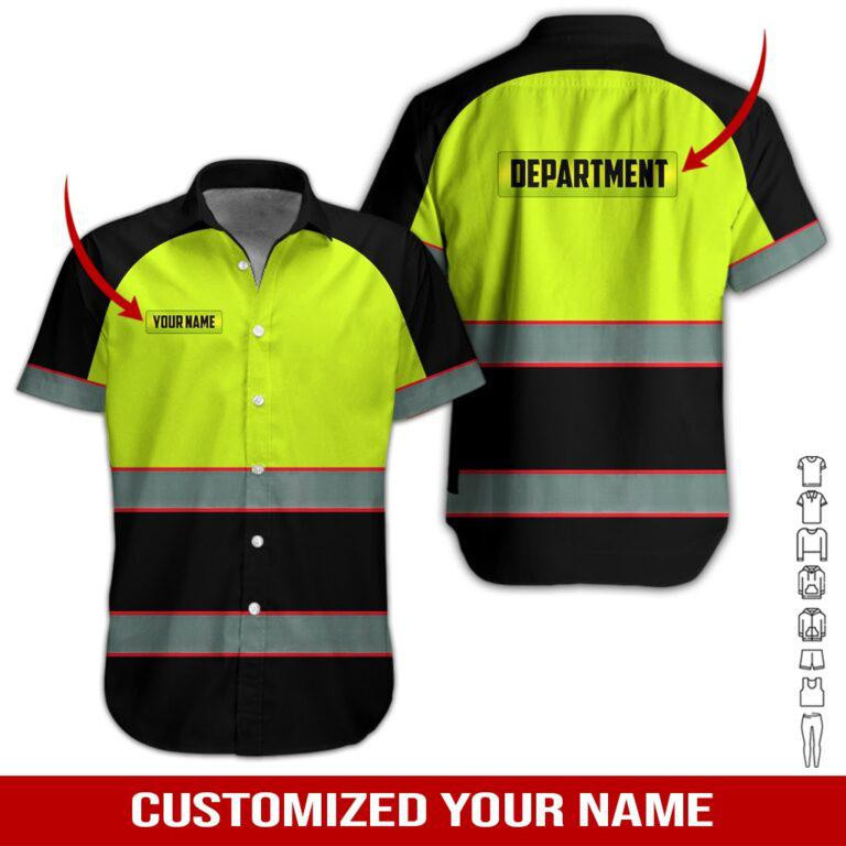 Heavy Equipment Personalized Hawaiian Shirt