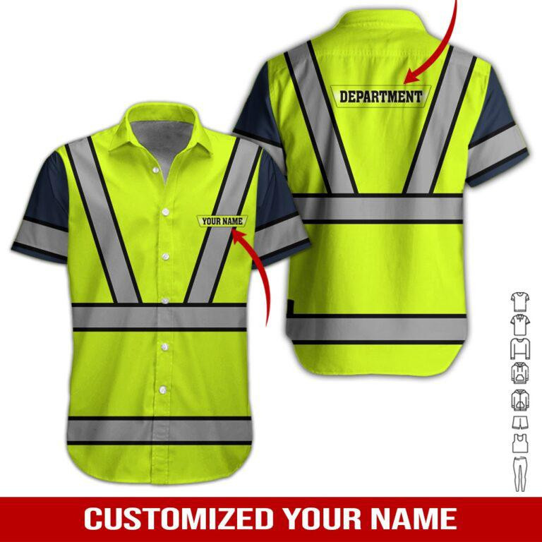 Heavy Equipment Personalized Hawaiian Shirt