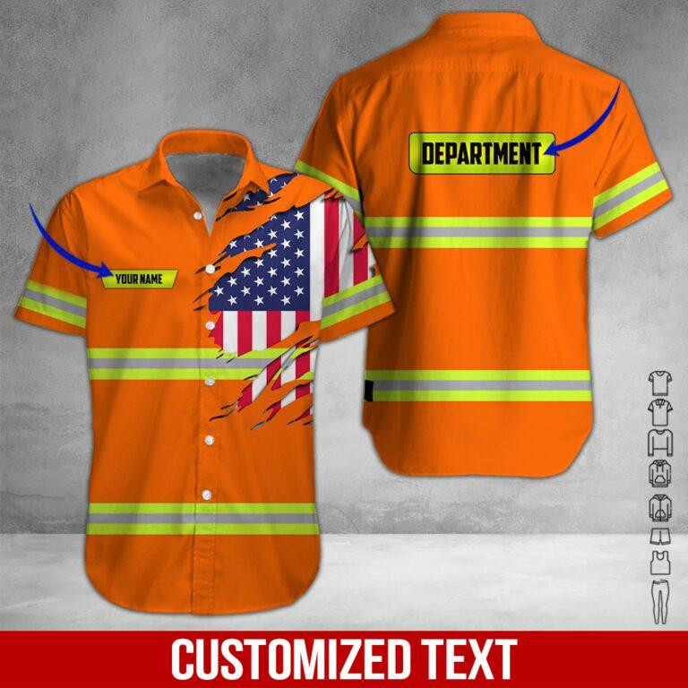 Heavy Equipment Personalized Hawaiian Shirt
