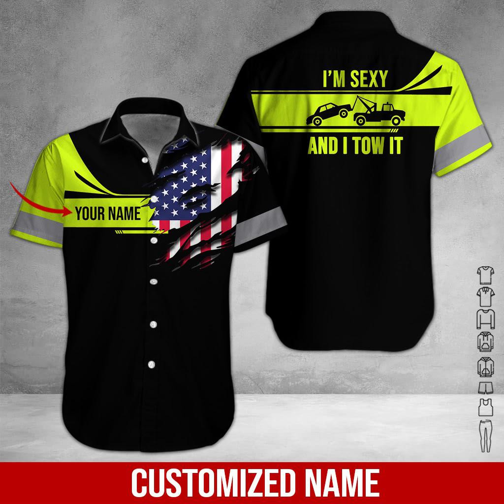 Heavy Equipment Personalized Hawaiian Shirt