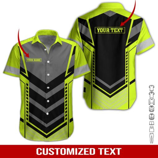 Heavy Equipment Personalized Hawaiian Shirt