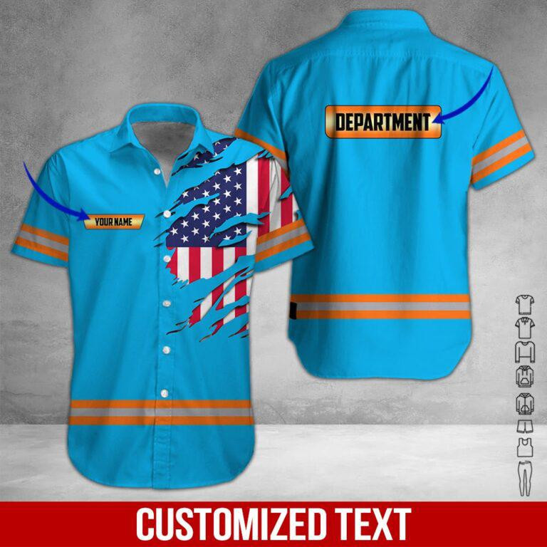 Heavy Equipment Personalized Hawaiian Shirt