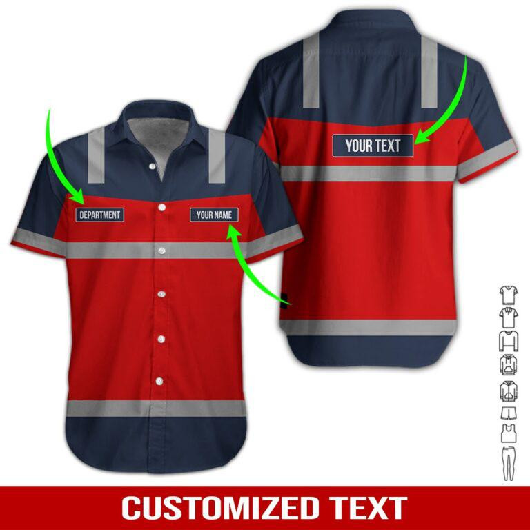 Heavy Equipment Personalized Hawaiian Shirt