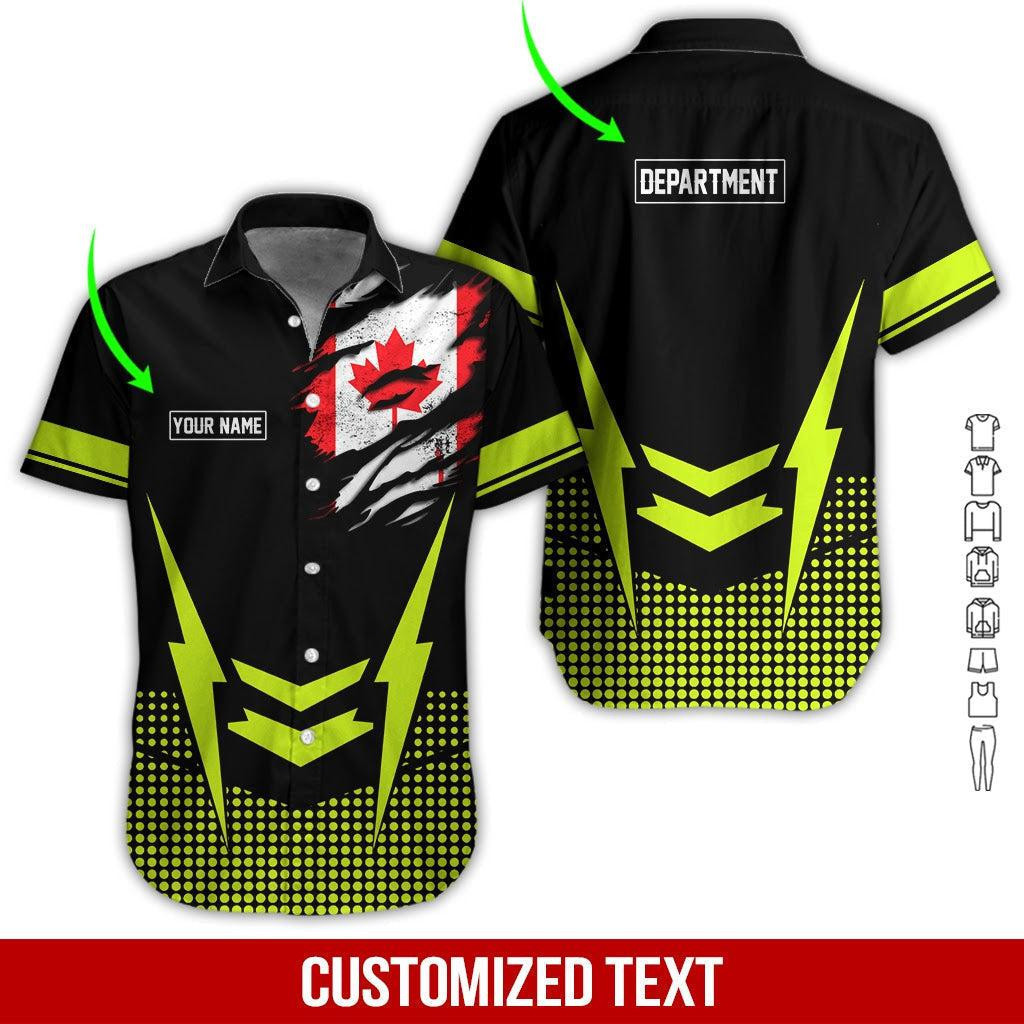 Heavy Equipment Personalized Hawaiian Shirt