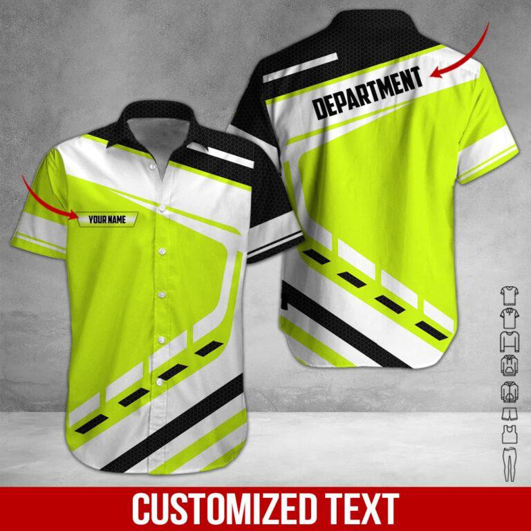 Heavy Equipment Personalized Hawaiian Shirt