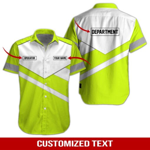 Heavy Equipment Personalized Hawaiian Shirt