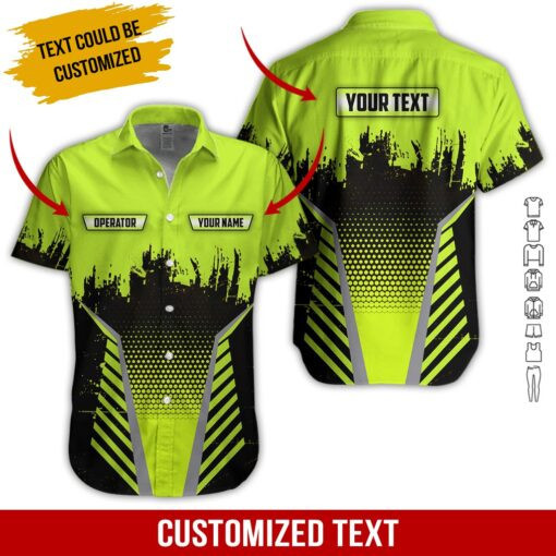 Heavy Equipment Personalized Hawaiian Shirt