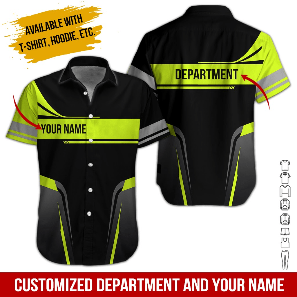 Heavy Equipment Personalized Hawaiian Shirt