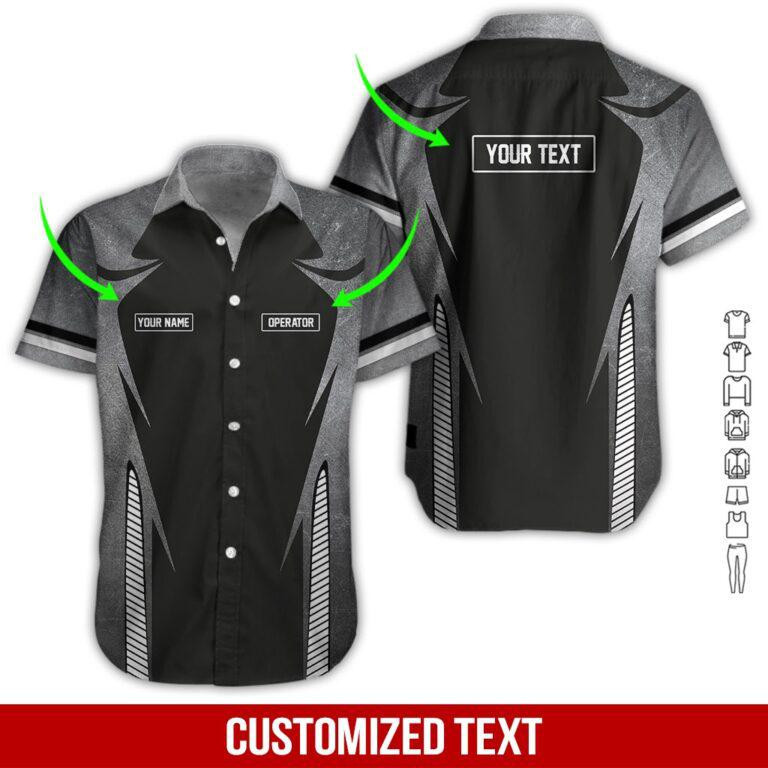 Heavy Equipment Personalized Hawaiian Shirt