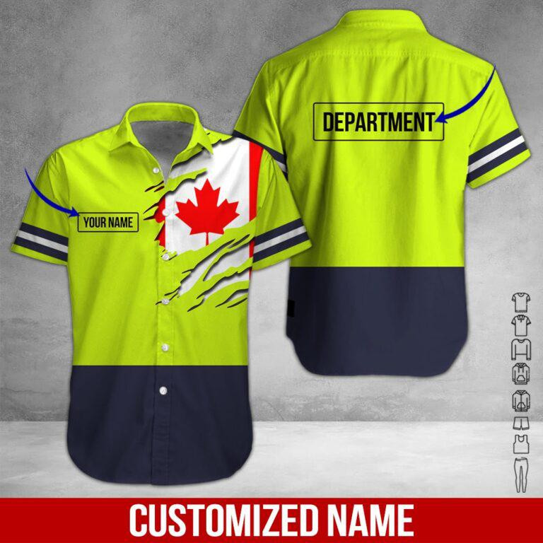 Heavy Equipment Personalized Hawaiian Shirt